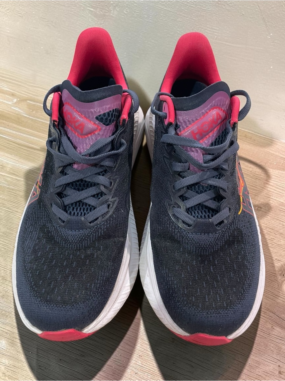 Hoka One One Mach 6 Women's Running Shoes Size 7.5 Black/Pink